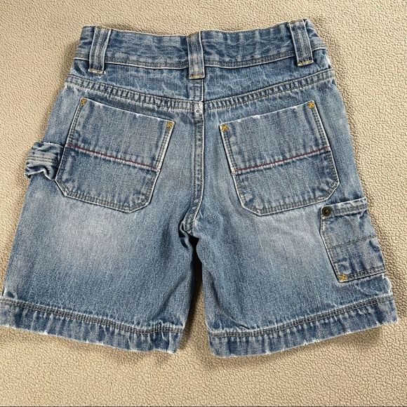 Greendog jean shorts & Open Trails navy blue sweat shorts. Both size 4t - Picture 4 of 10